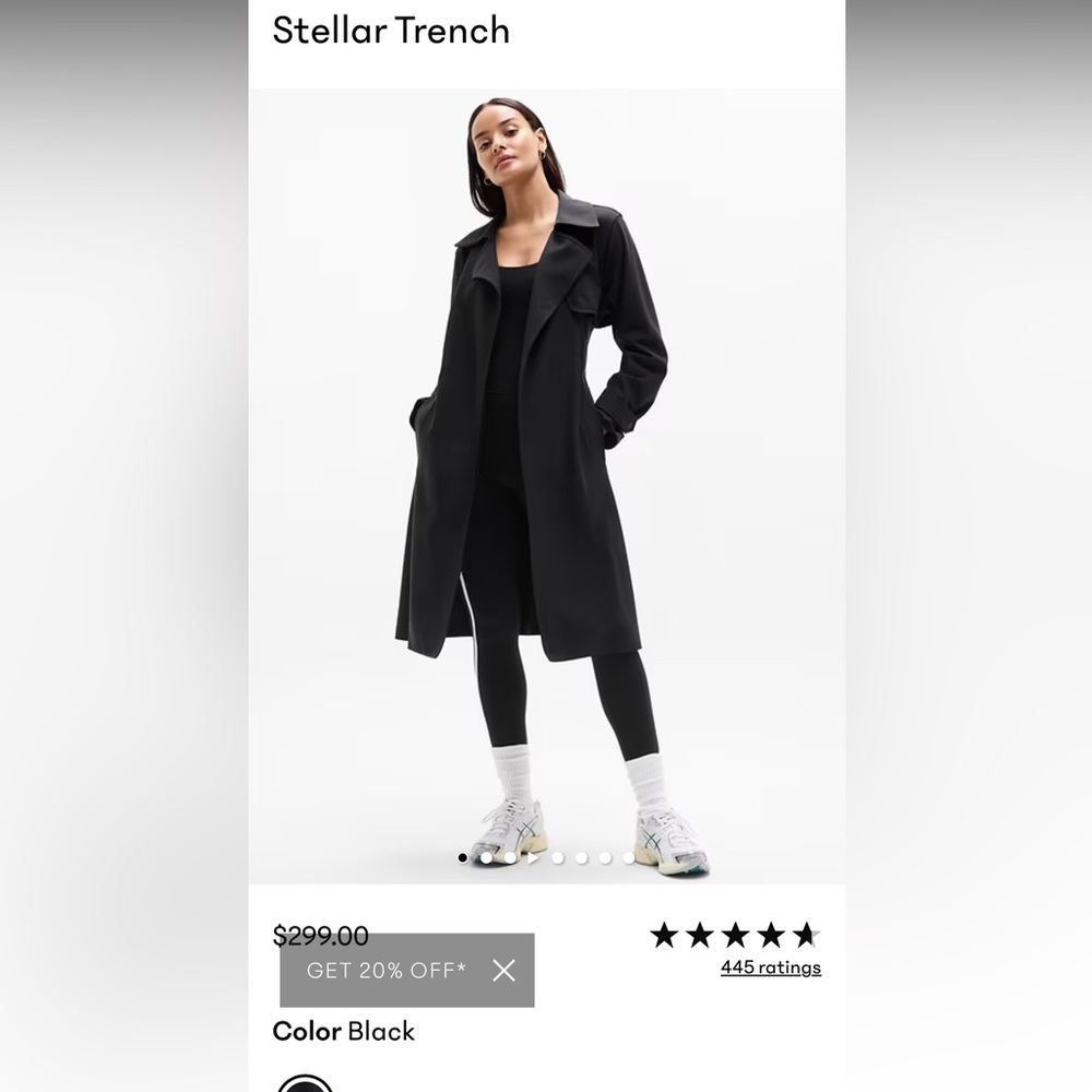 Athleta Stellar Trench